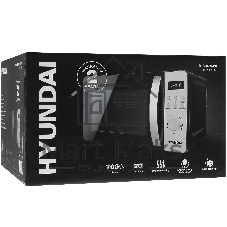Микроволновая печь Hyundai HYM-D2071 черный, 20 л, 700 Вт, переключатели — кнопки, поворотный механизм