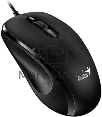 Мышь проводная Genius DX-101 черный, 1200 dpi, USB, кнопки - 3