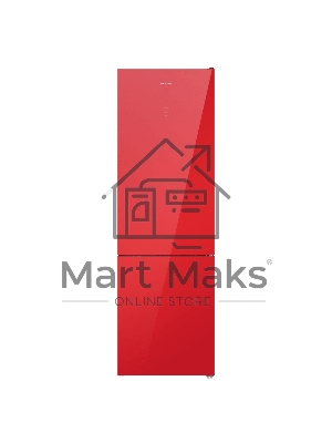 Холодильник Maunfeld MFF200NFR Inverter красный двухкамерный инвертор 271/106л морозилка снизу