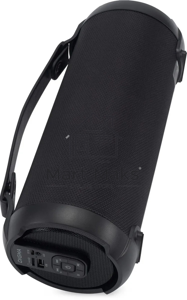Колонка портативная Digma D-PS1520 черный/черный 16W 1.0 BT 10м 1500mAh (SP1520B)