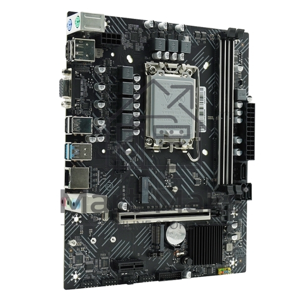 Материнская плата AFOX IH610D4-MA5-V4, LGA 1700, Intel H610, 2xDDR4, 3xSATA, 1xM.2, 1xPCIe 4.0 x16, 1xPCIe x1, 1xminiPCIe, 1xHDMI, 1xD-Sub, 1x 1Gb LAN, 2xUSB-A 2.0, 2xUSB-A 3.2 Gen 1, 3x3.5 мм, 5.1, microATX