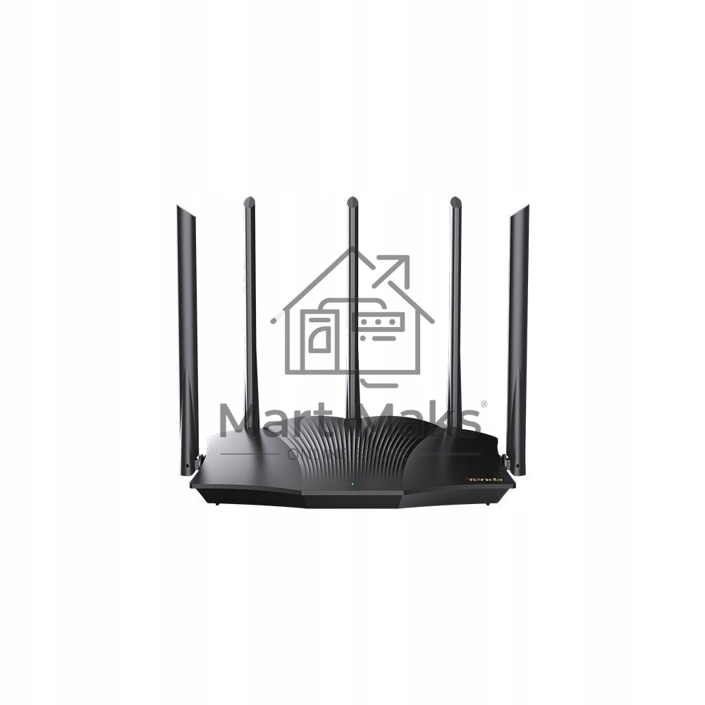 Двухдиапазонный гигабитный Wi-Fi 6 роутер Tenda TX12 Pro AX3000, до 574 Мбит/с на 2,4 ГГц + до 2402 Мбит/с на 5 ГГц