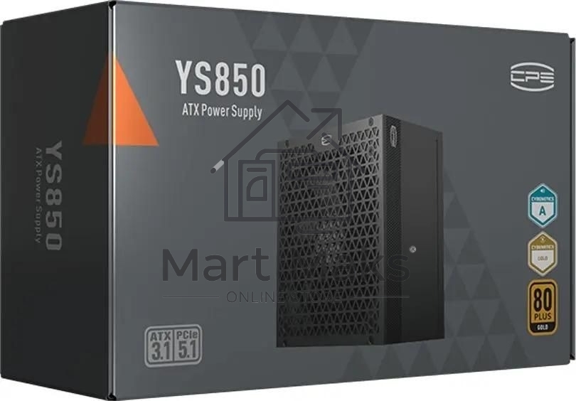 Блок питания PCCooler P5-YS850-G1F, 850Вт, 80 PLUS Gold, 135мм, модульный, черный