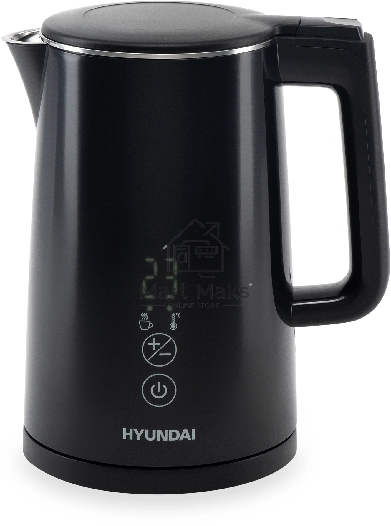 Чайник электрический Hyundai HYK-S5509 1.5 л, 2200 Вт, черный