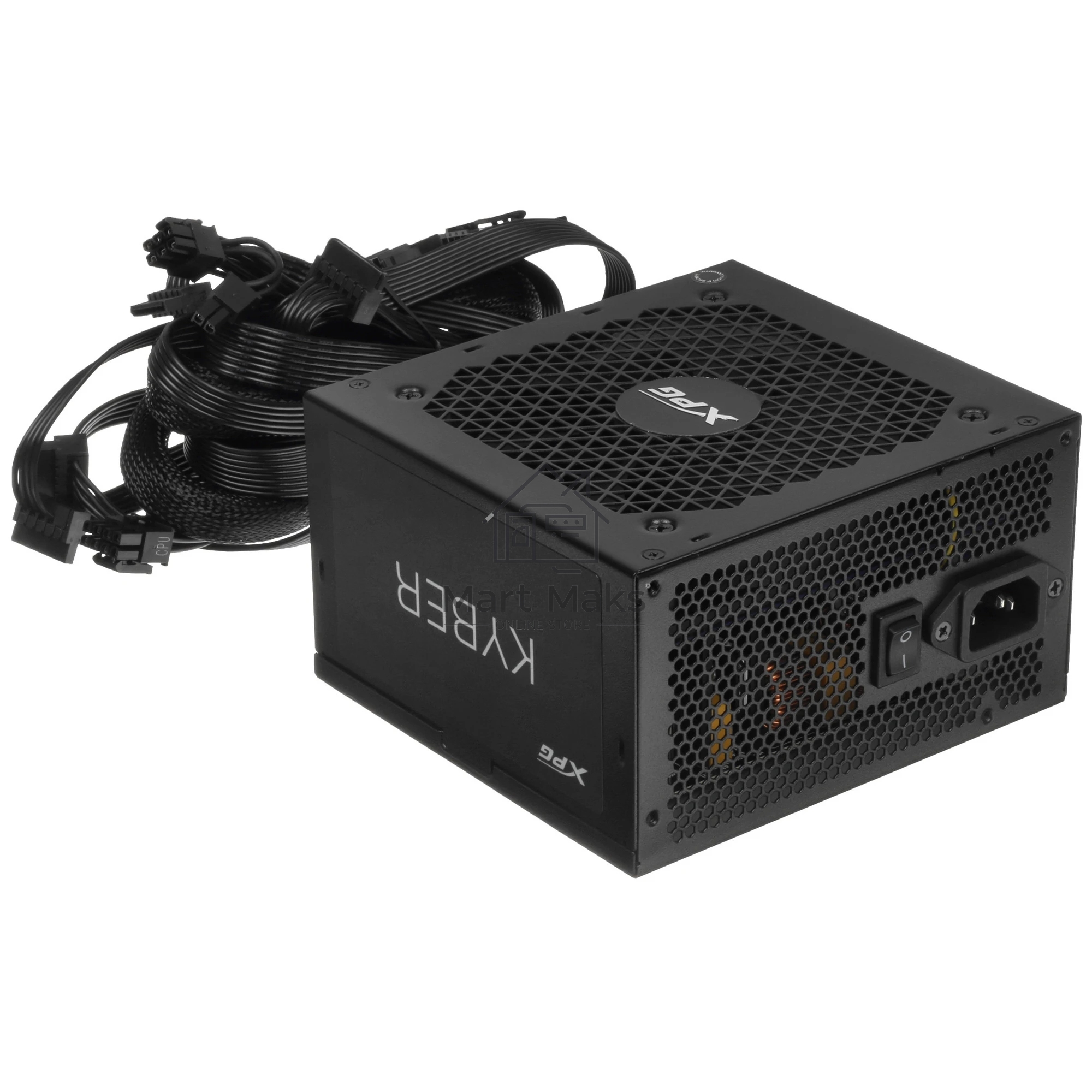 Блок питания ADATA XPG KYBER 650 RTL (KYBER650G-BKCEU), 650Вт, 80 PLUS Gold, 120мм, черный