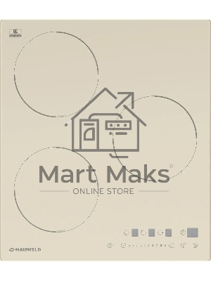 Индукционная варочная панель Maunfeld EVI.453-BG, конфорок: 3 шт., стеклокерамика, независимая, бежевый