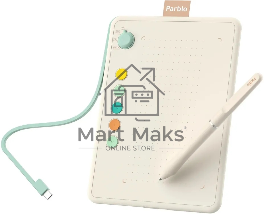 Графический планшет Parblo Ninos Q, 8192 уровней, USB Type-C