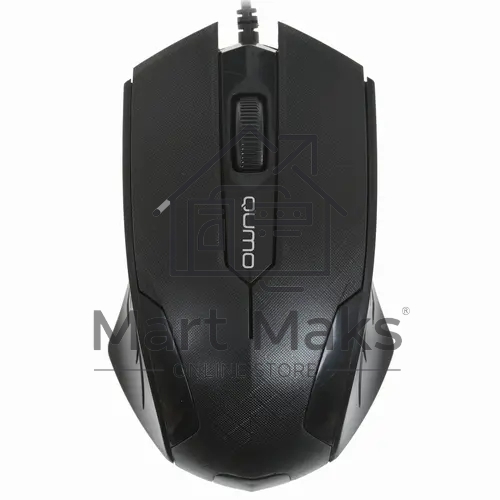 Мышь проводная Qumo Office M14 черный, 1000 dpi, USB, кнопки - 3