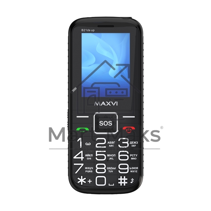 Мобильный телефон Maxvi B21ds up черный