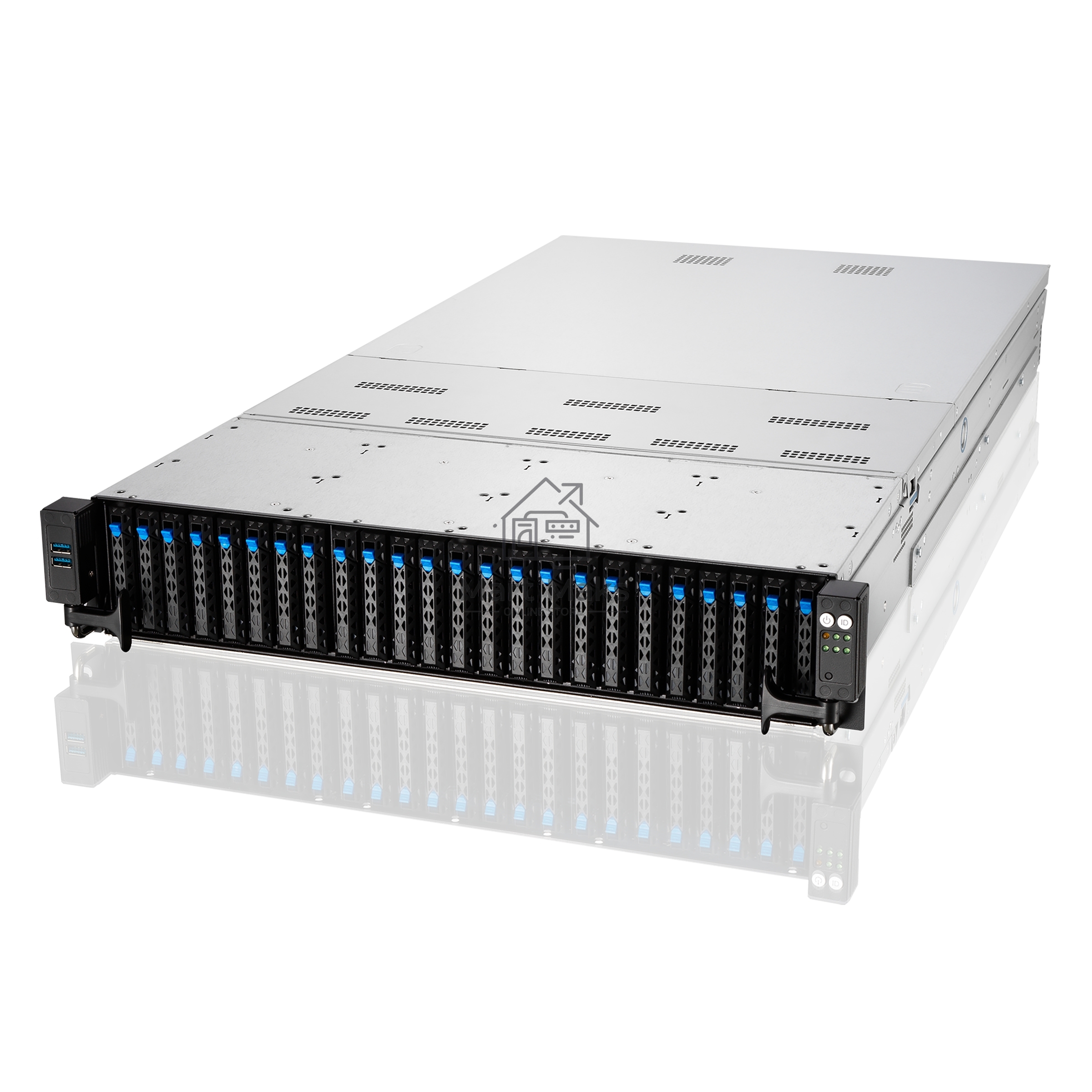 Серверная платформа ASUS RS720A-E11-RS24U/10G/1.6KW/24NVMe/OCP