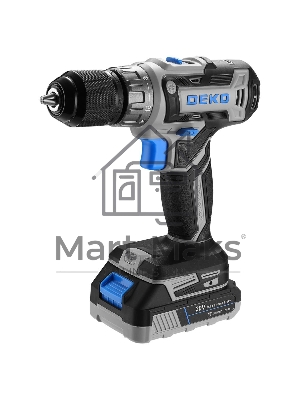 Дрель-шуруповерт DEKO DKCD20V ONE+, 20 В, 2 Ач, 45 Нм, щеточный