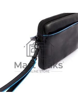 Клатч мужской Piquadro Blue Square Revamp AC5946B2VR/N, черный, натур.кожа