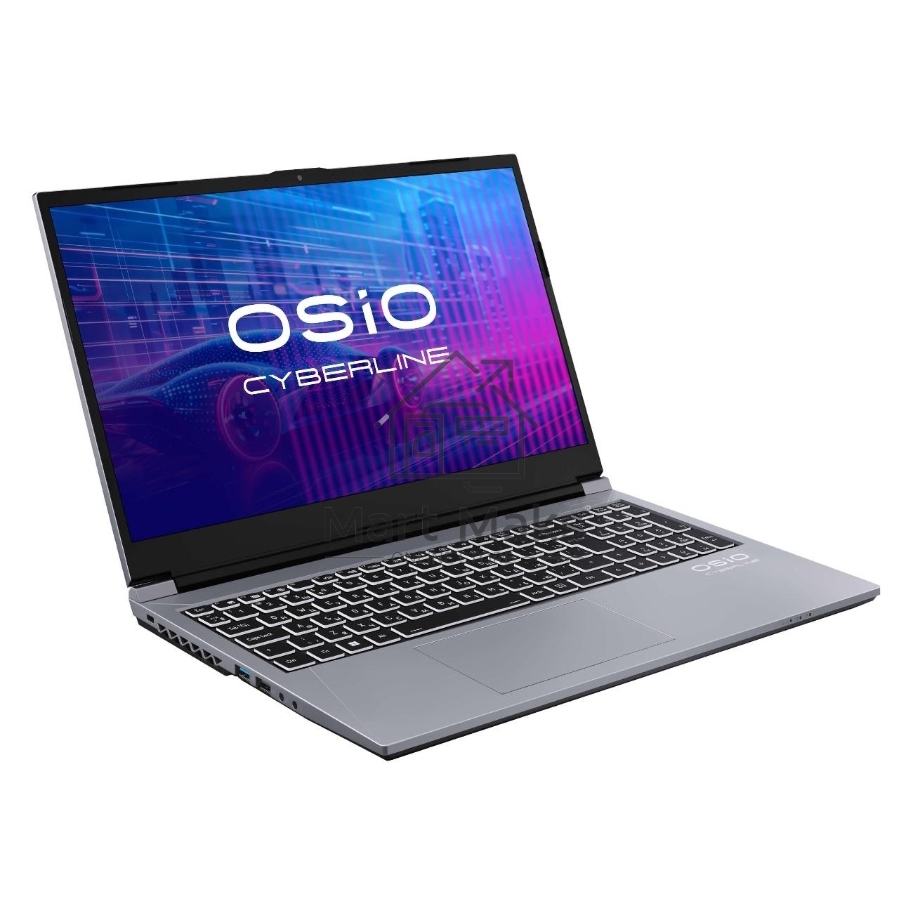 Ноутбук OSIO CyberLine C150i-002 серый i5-12600H /NVidia RTX 4050/16/512/NoOS/(Ghz)/Gb/Ext: + не МПТ