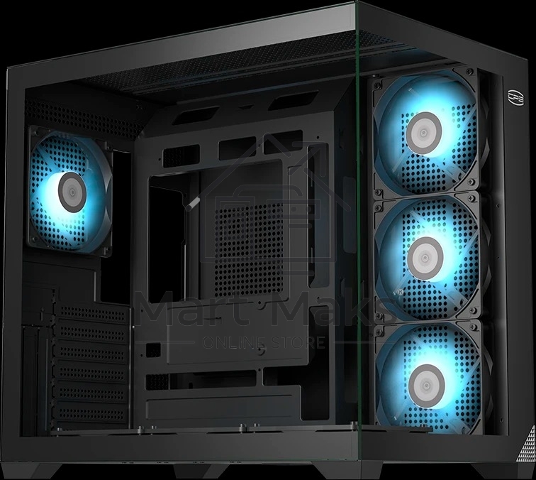 Корпус без блока питания PCCooler C3T700 ARGB BK, Midi-Tower, TG, 4x120mm ARGB, 1xUSB-A 3.0 + 1xUSB-A 2.0 + 1xUSB-C, ATX, mATX, mITX черный