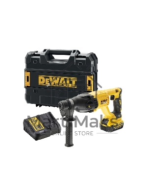 Перфоратор DeWalt DCH133M1-QW патрон:SDS-plus уд.:2.6Дж 18Вт аккум. (кейс в комплекте)
