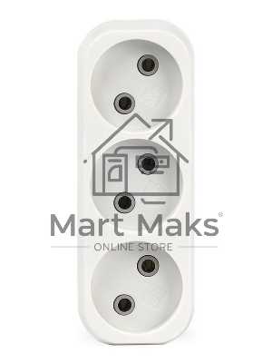 Плоский разветвитель Smartbuy (SBE-10-A02-3) 3 гнезда без заземления плоский 10А 250B