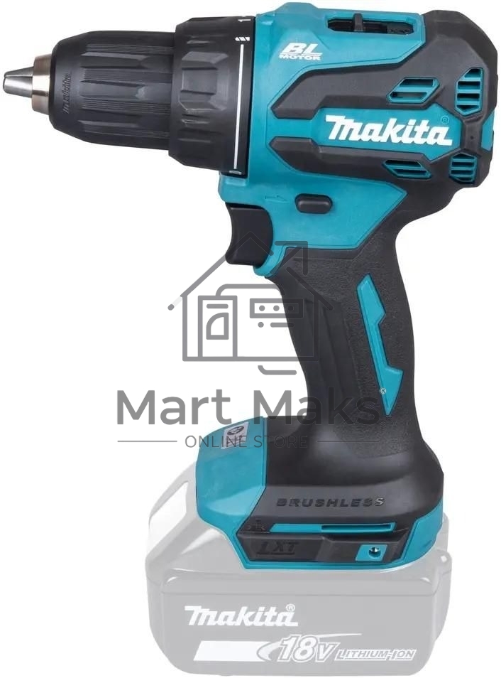 Дрель-шуруповерт Makita DDF490Z, 18 В, 0 Ач, 50 Нм, бесщеточный