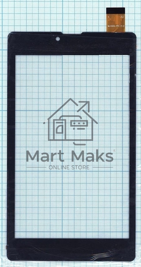 Сенсорное стекло (тачскрин) для Digma Plane 7535E WJ1339-FPC V1.0 черное