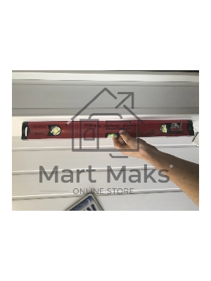 Уровень Matrix алюминиевый, 600 мм, фрезерованный, 3 глазка (1 зеркальный), усиленный