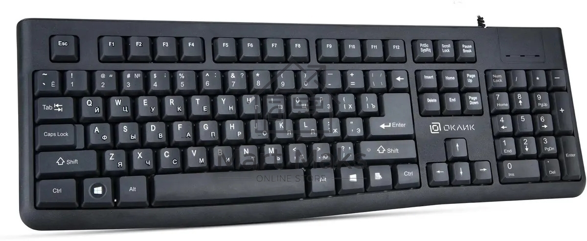 Клавиатура Oklick K135 (1914788) проводная, USB, черный