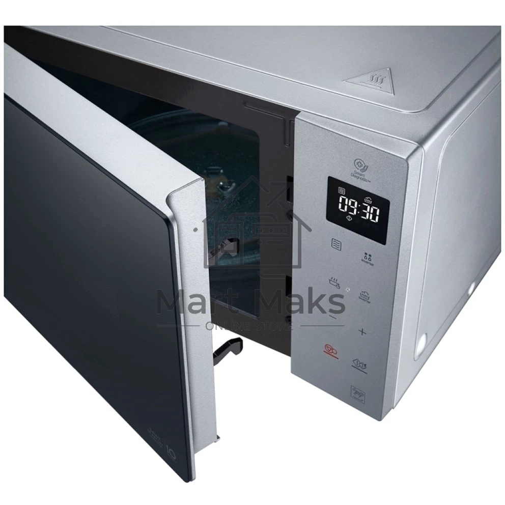 Микроволновая печь LG MW25R35GISL стальной /черный, 25 л, 1000 Вт, переключатели - сенсор
