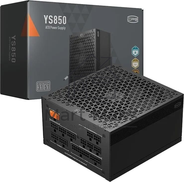 Блок питания PCCooler P5-YS850-G1F, 850Вт, 80 PLUS Gold, 135мм, модульный, черный