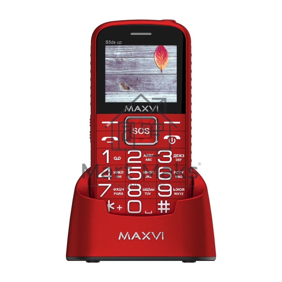 Мобильный телефон Maxvi B5ds up red. 