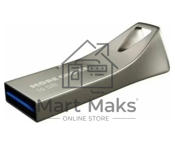 Флешка USB More Choice MF Metal (4610196401138), 16Gb, USB 3.0, R/W 40/15, серебристый