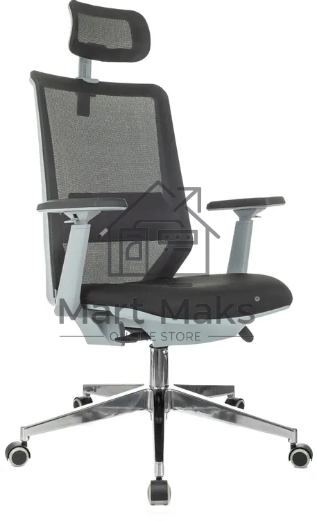 Кресло эргономичное Бюрократ MC-G615N-H черный Elastic-102 Neo Black сетка/ткань с подголов. крестов. алюминий