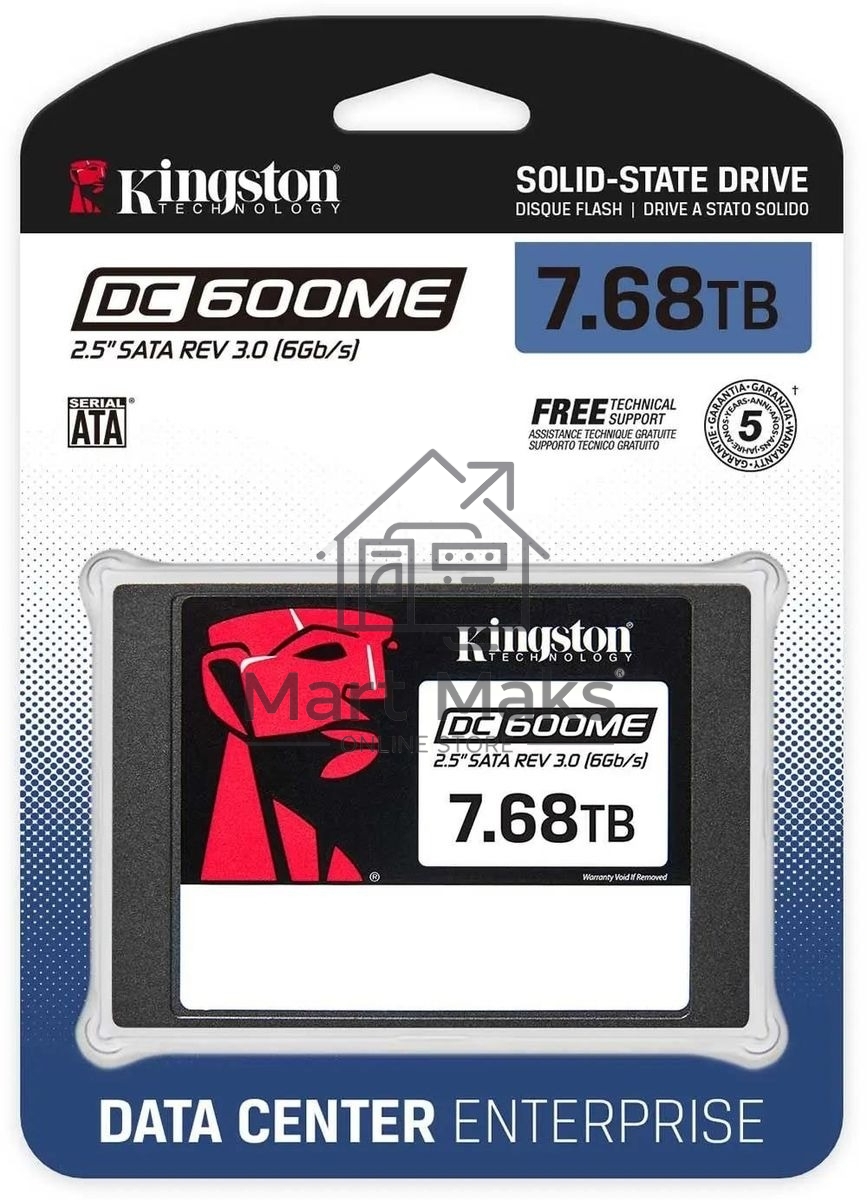 Накопитель SSD Kingston DC600M SATA-III 7.68TB SEDC600ME/7680G 2.5