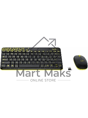Комплект клавиатура + мышь Logitech Wireless Desktop MK240 Nano черный Retail Combo