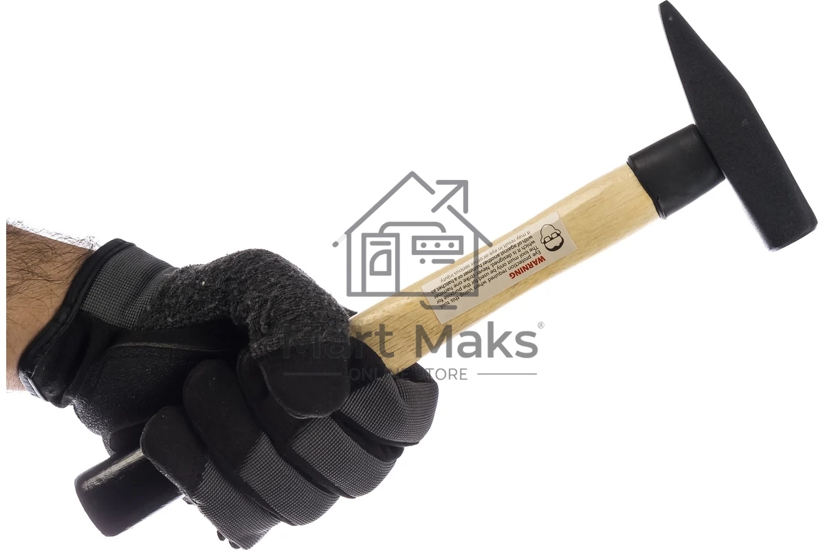 Молоток слесарный Matrix 300 г, квадратный боек, деревянная рукоятка