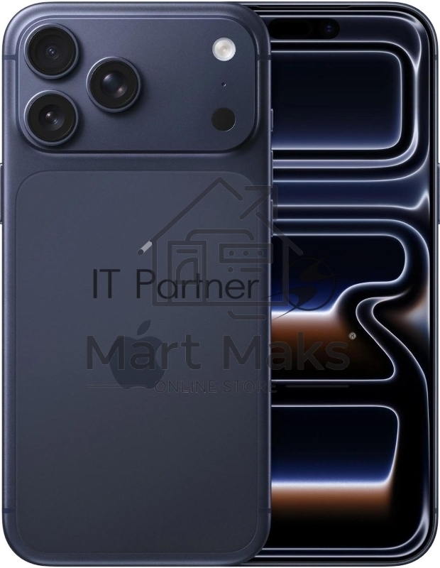 Смартфон Apple iPhone 17 Pro Max A3526 12Gb, 512Gb, темно-синий