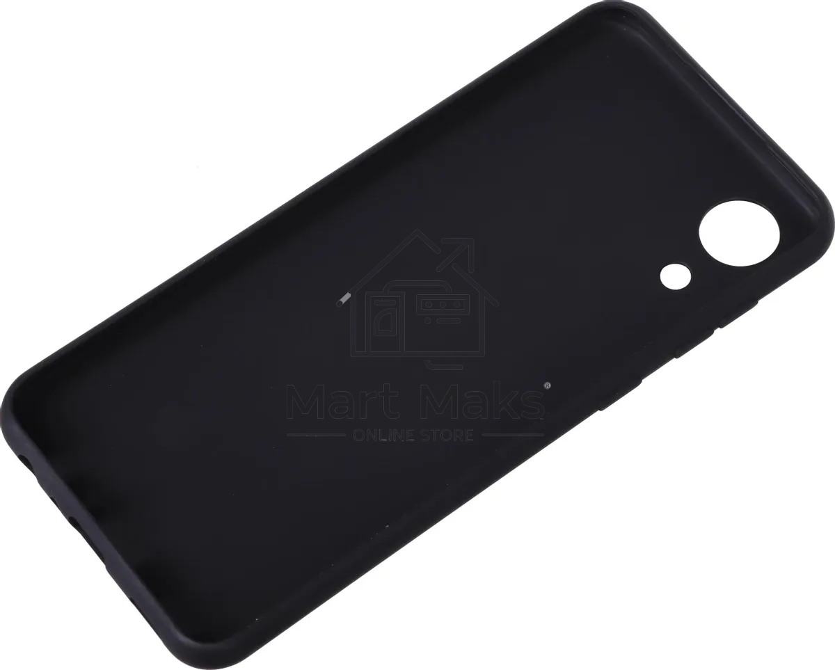 Чехол (клип-кейс) BoraSCO Silicone Case для Samsung Galaxy A03 Core черный (матовый)