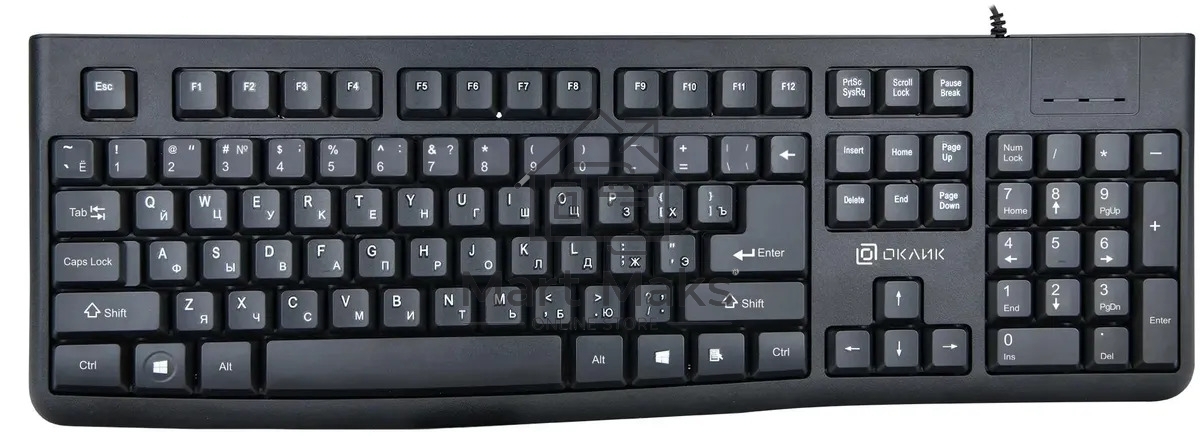Клавиатура Oklick K135 (1914788) проводная, USB, черный