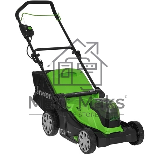 Газонокосилка аккумуляторная GreenWorks G24X2LM41k8, 24 В, 4 Ач и ЗУ