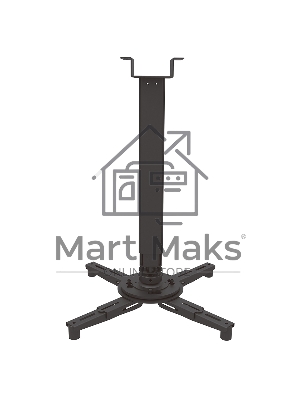 Потолочный комплект для проектора Wize Pro PRXL713A длина штанги 217,7-400,7 см, расстояние между крепежными отверстиями 404 мм,наклон +/-11°,вращение 360°, до 100 кг,черн
