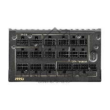 Блок питания ПК MSI MEG Ai1600T PCIE5, 1600W, 80 PLUS Titanium, полностью модульный, ATX 3.1, PCIE5.1, RTL
