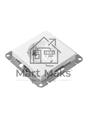 Механизм розетки EKF UP1-SOW-111 16А, с заземлением, со шторками, белый Эпика