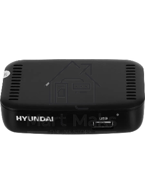 Приставка для цифрового ТВ Hyundai H-DVB460 черный, DVB-T2, DVB-T, DVB-C, HDMI, USB 2.0 х2