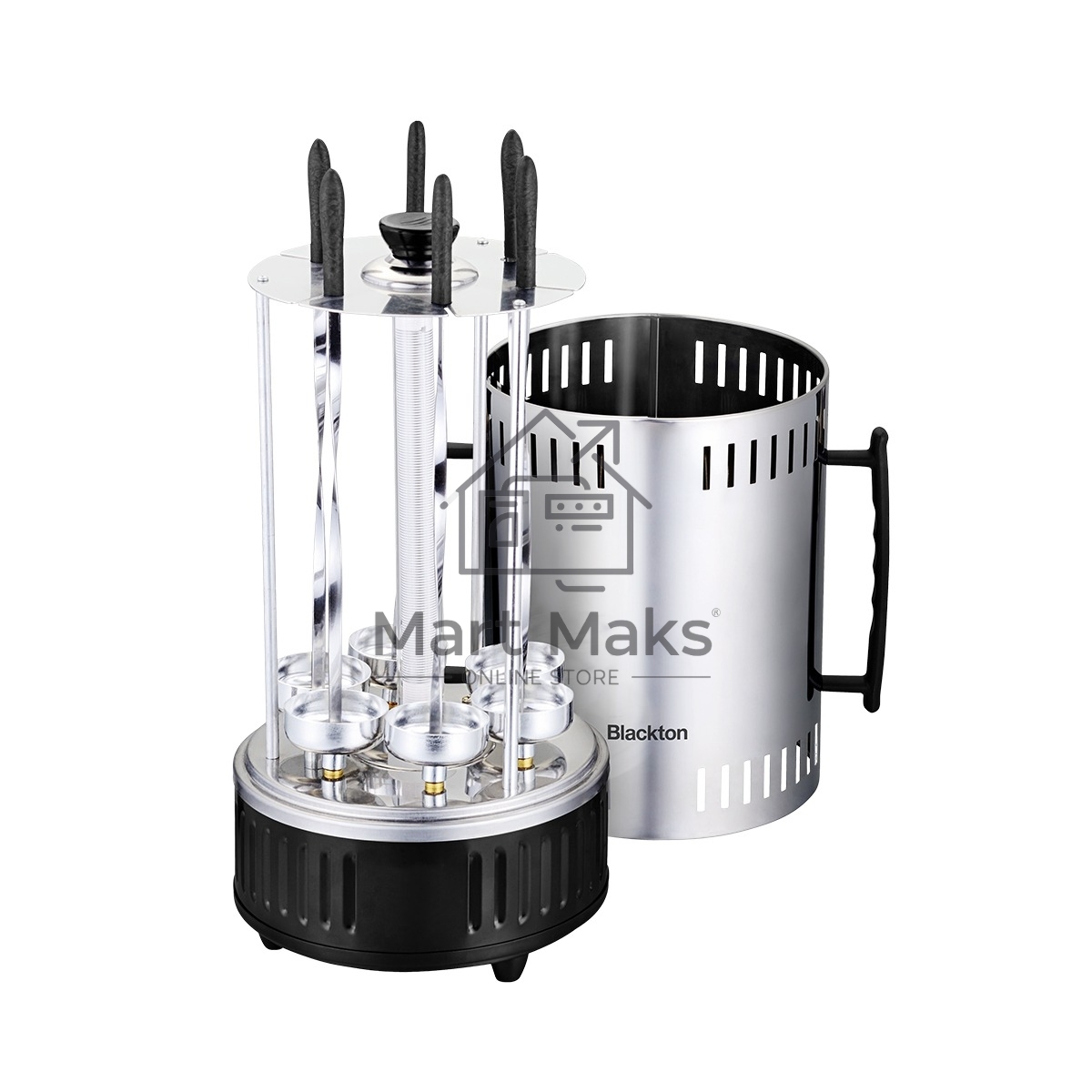 Электрошашлычница Blackton Bt BBQ1110 Стальной-Чёрный