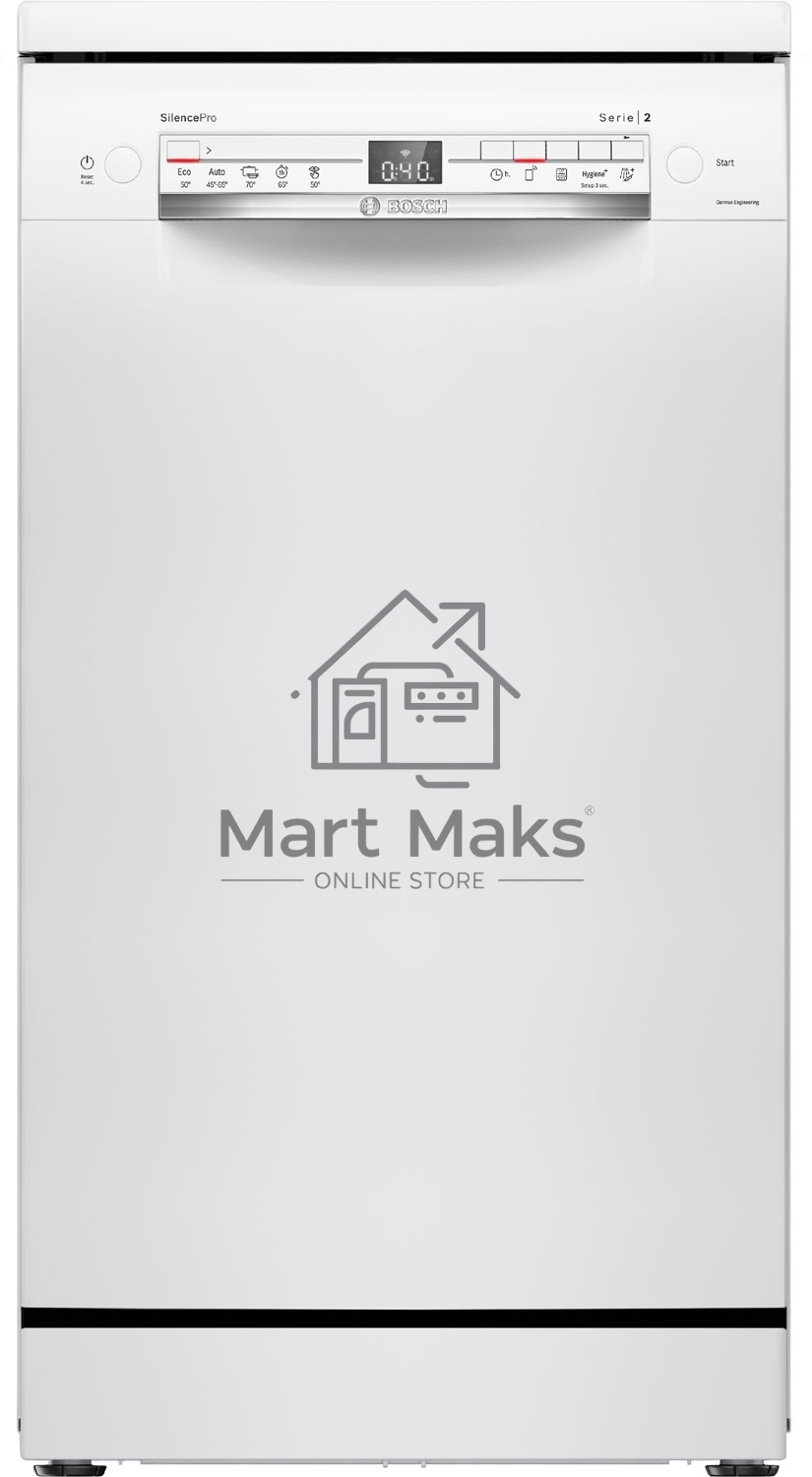 Посудомоечная машина Bosch SPS2HMW54Q, белый, 45 см, 10 компл., 43 дБ, класс A+