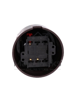 Выключатель поворотный Bironi B1-202-22 2-кл. ОП Лизетта 10А IP20 ретро 4 полож. ABS-пластик коричневый