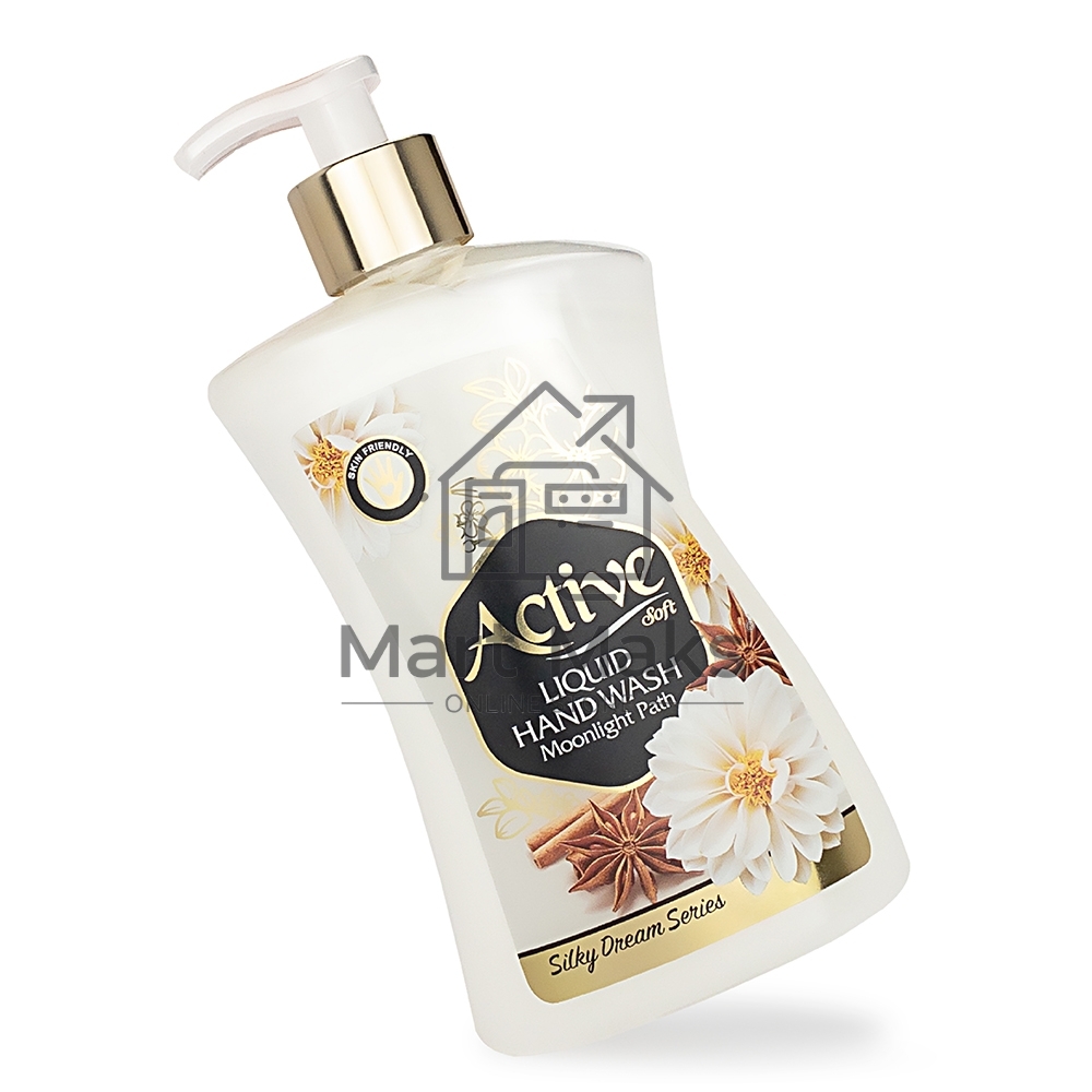 Жидкое мыло жемчужное Active 450 мл. С дозатором. Орхидея и корица (511801639)