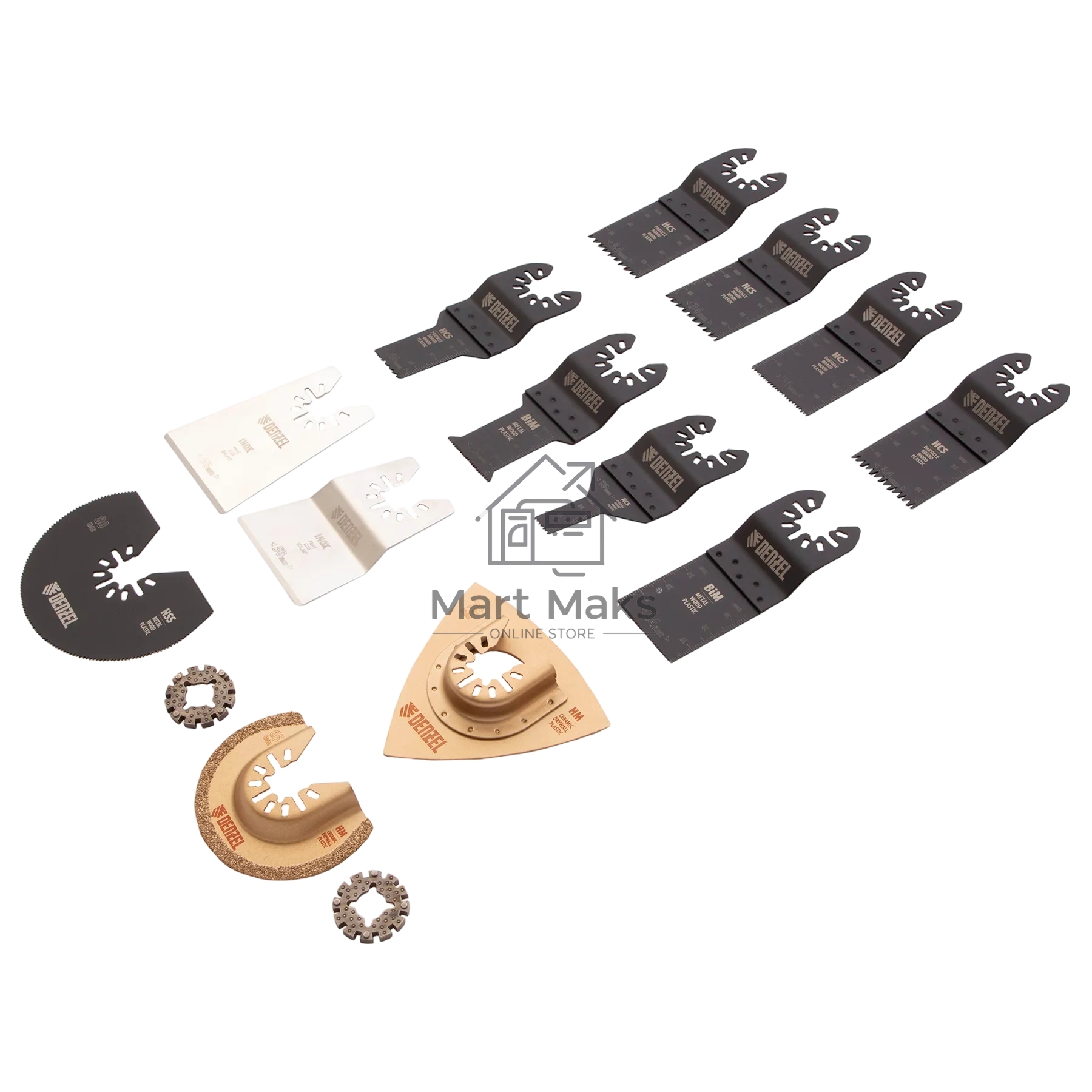 Набор насадок для МФИ Denzel универсальный, 15 шт.