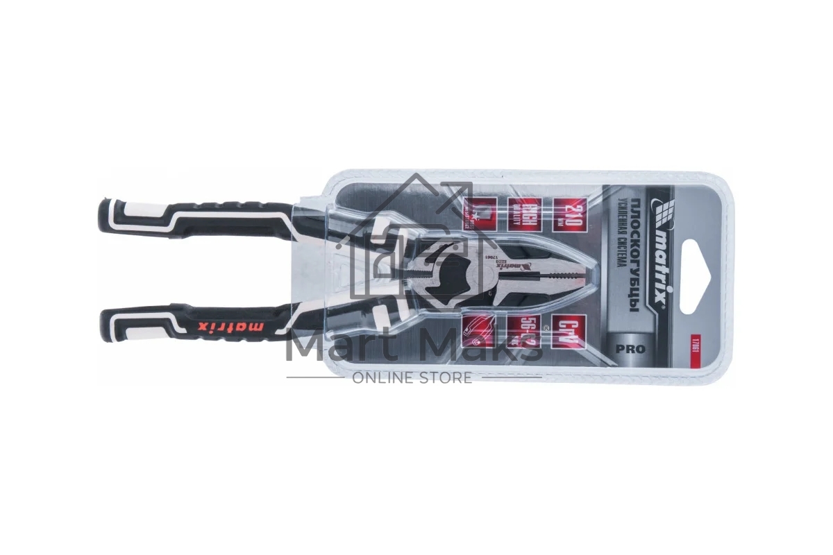 Плоскогубцы комбинированные Matrix 210 мм, усиленная система, PRO