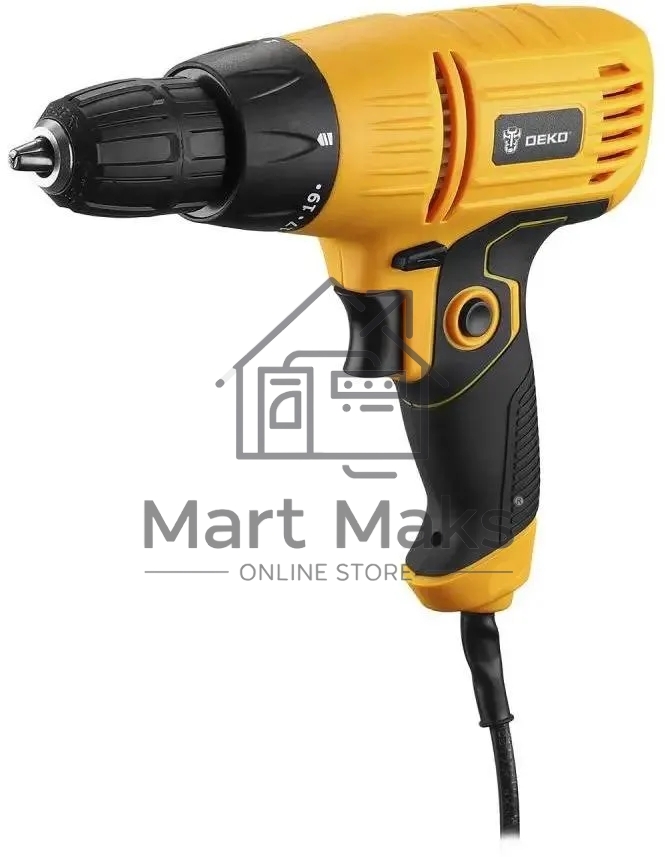 Дрель-шуруповерт Deko DKD500 083-1002, Сетевой, 500Вт, Кейс