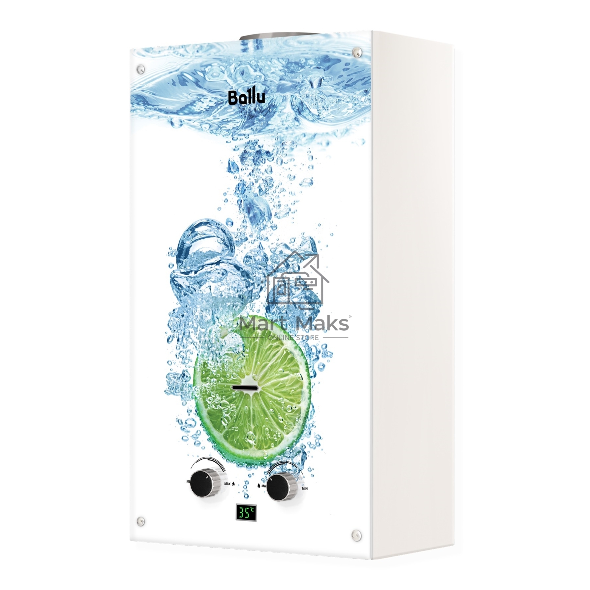 Колонка газовая Ballu GWH 10 Fiery Glass Lime