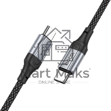Кабель Hoco X102 Fresh Type-C to Type-C USB Type-C (m)-USB Type-C (m) 1м черный коробка