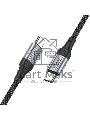 Кабель Hoco X102 Fresh Type-C to Type-C USB Type-C (m)-USB Type-C (m) 1м черный коробка